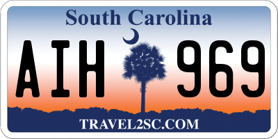 SC license plate AIH969