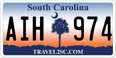 SC license plate AIH974