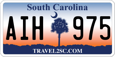 SC license plate AIH975