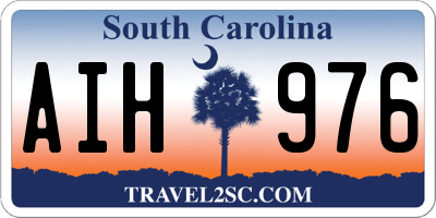 SC license plate AIH976