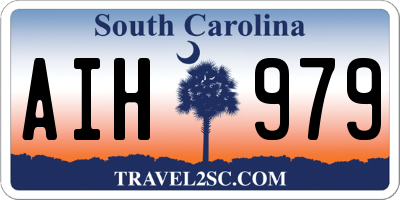 SC license plate AIH979
