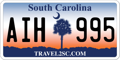 SC license plate AIH995