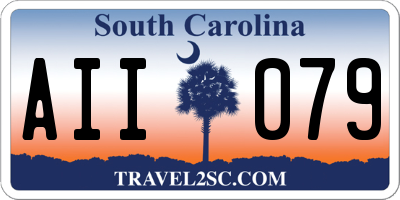 SC license plate AII079