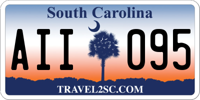 SC license plate AII095
