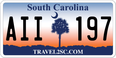 SC license plate AII197