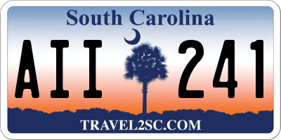 SC license plate AII241