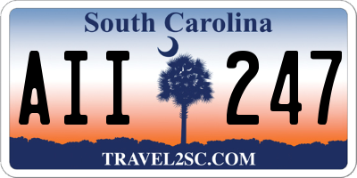 SC license plate AII247