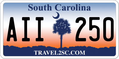 SC license plate AII250