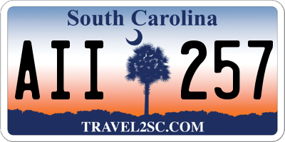 SC license plate AII257