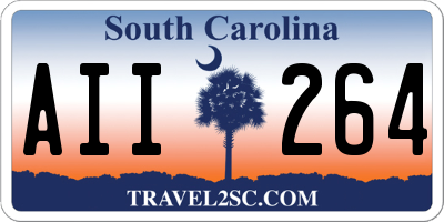 SC license plate AII264