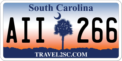 SC license plate AII266
