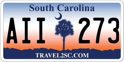 SC license plate AII273