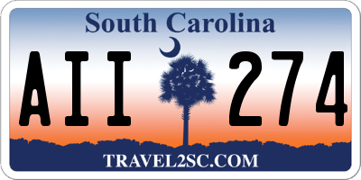SC license plate AII274