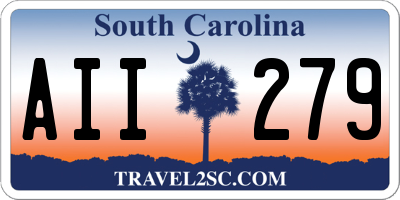 SC license plate AII279