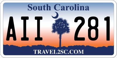 SC license plate AII281
