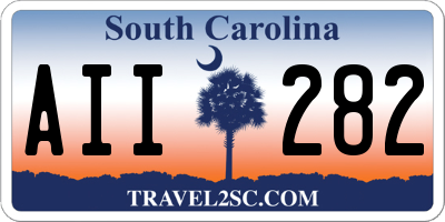 SC license plate AII282