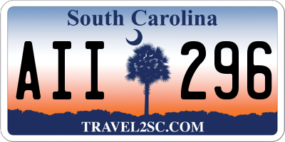 SC license plate AII296