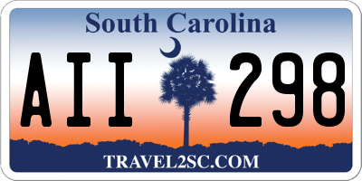 SC license plate AII298