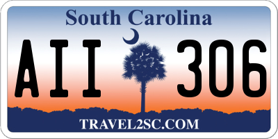 SC license plate AII306