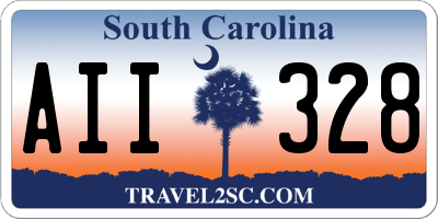 SC license plate AII328