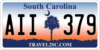 SC license plate AII379