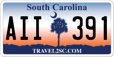 SC license plate AII391