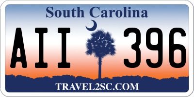 SC license plate AII396