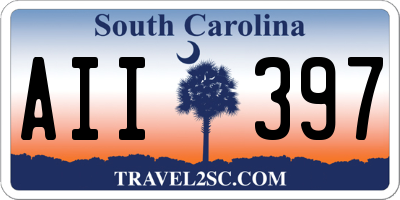 SC license plate AII397