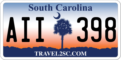 SC license plate AII398