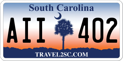 SC license plate AII402