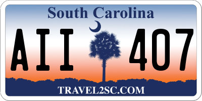 SC license plate AII407