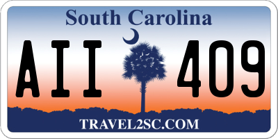 SC license plate AII409