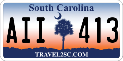 SC license plate AII413