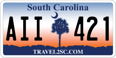 SC license plate AII421