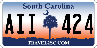 SC license plate AII424