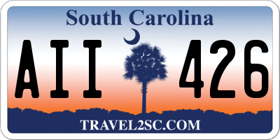 SC license plate AII426