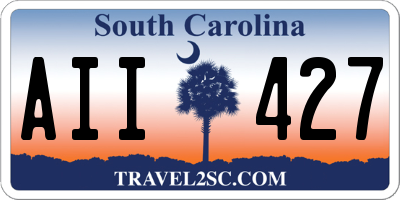 SC license plate AII427