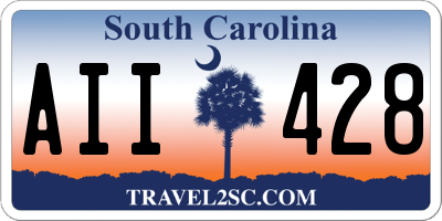 SC license plate AII428