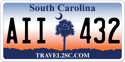 SC license plate AII432