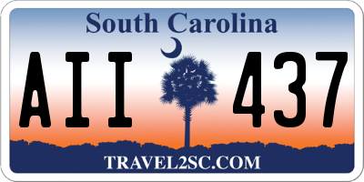 SC license plate AII437