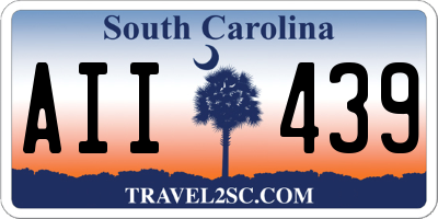 SC license plate AII439