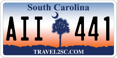 SC license plate AII441
