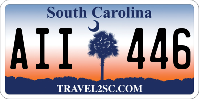 SC license plate AII446