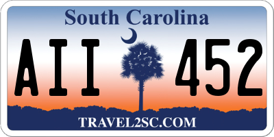 SC license plate AII452