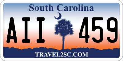 SC license plate AII459