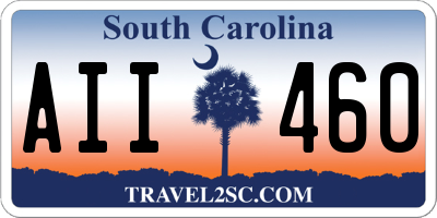 SC license plate AII460