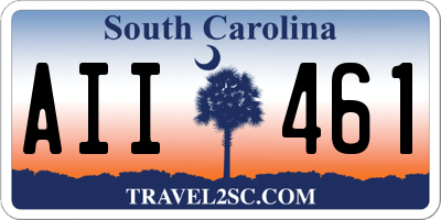 SC license plate AII461