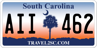 SC license plate AII462