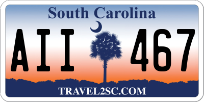 SC license plate AII467