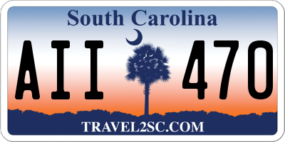 SC license plate AII470
